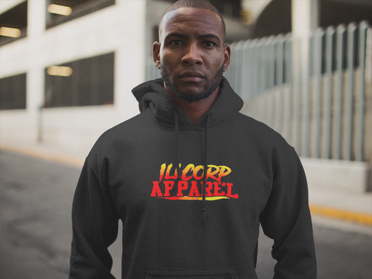 Illcorp Apparel "Bringing the Heat" Flames Hoodie