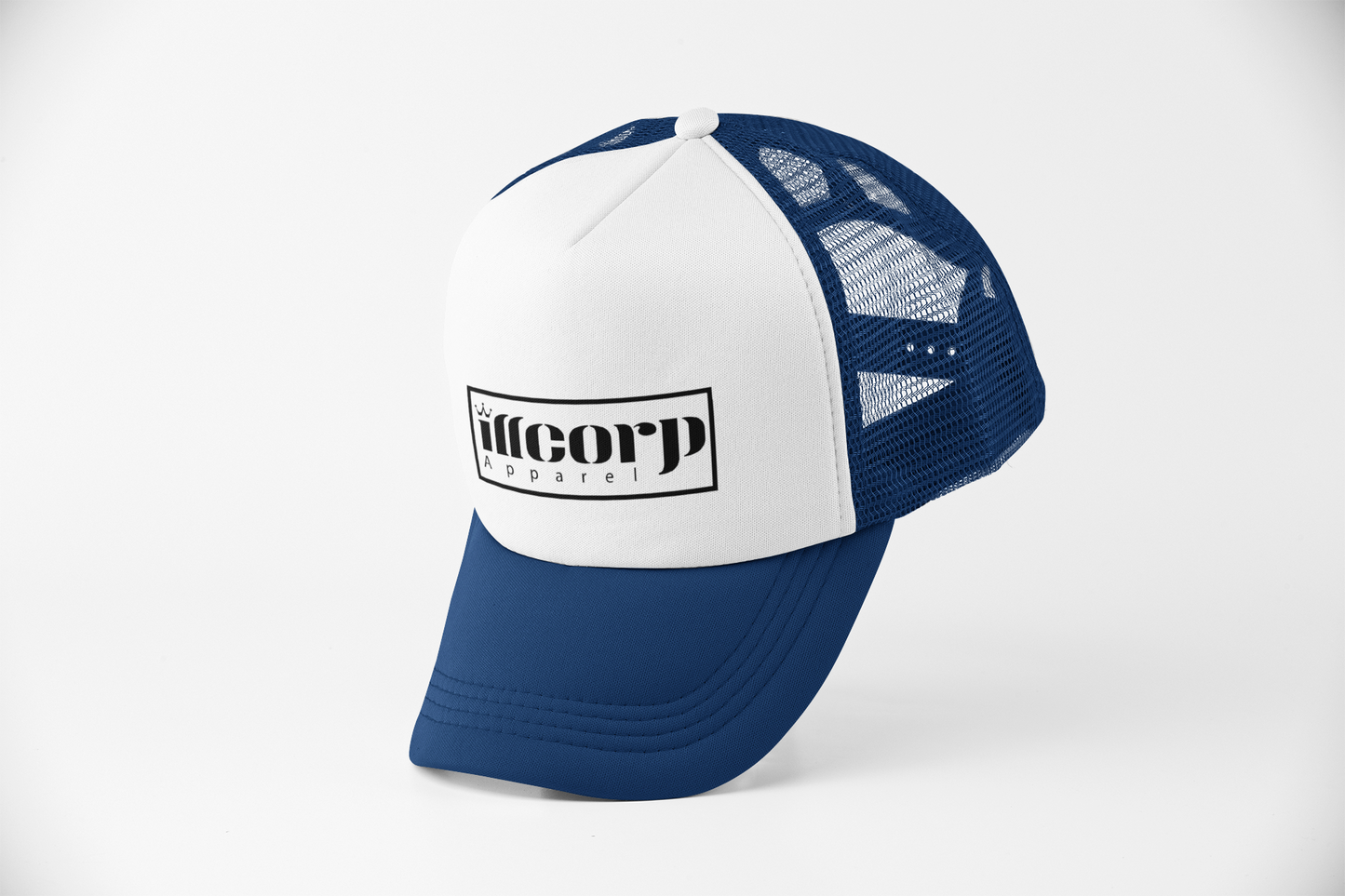 lllcorp Patchwork Trucker Snapback - Navy