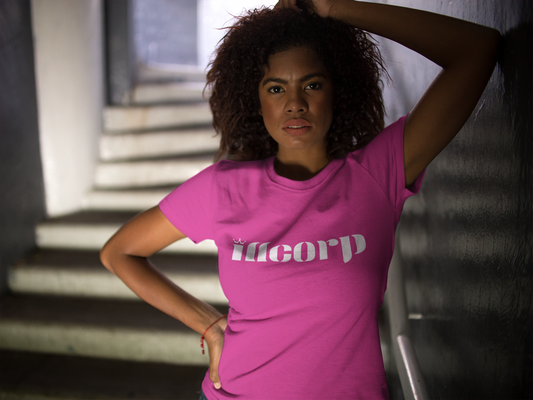 Ladies Illcorp Logo T-shirt - White Letters